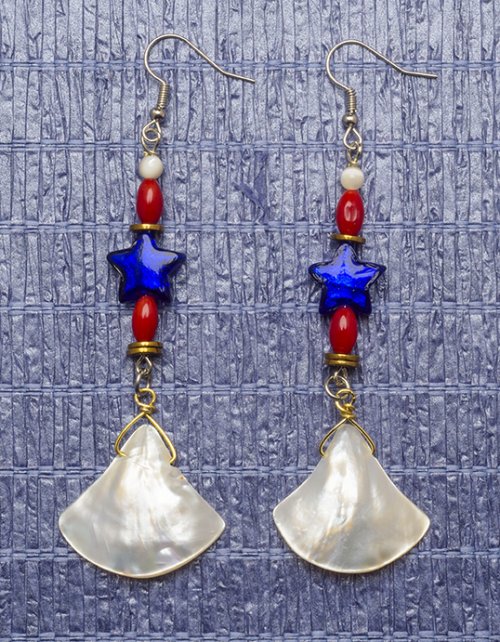 Nancy Chase's Color Inspiration- 4th of July Earrings - , Holiday Designs, Beads, Featured image
